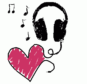 Graphic Music Headphones Heart 290x280 - Μουσική και τραγούδια για γάμο