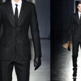 charcoal grey grooms suit 2012 menswear  full 160x160 - Κοστούμια για το γαμπρό εμπνευσμένα από πασαρέλες μεγάλων οίκων 2012