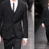 dolce gabbana grooms formalwear black suit  full 160x160 - Κοστούμια για το γαμπρό εμπνευσμένα από πασαρέλες μεγάλων οίκων 2012