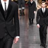 dolce gabbana grooms suit black velvet  full 160x160 - Κοστούμια για το γαμπρό εμπνευσμένα από πασαρέλες μεγάλων οίκων 2012