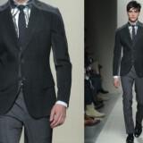 grooms formalwear black suit rock n roll style  full 160x160 - Κοστούμια για το γαμπρό εμπνευσμένα από πασαρέλες μεγάλων οίκων 2012