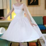 marin short wedding dress new 160x160 - Midi Νυφικά Φορεματα σε στυλ 50’s 60’s από το brand Dolly Couture