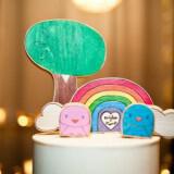 custom wedding cake toppers rainbow wood carvings gamilia tourta 160x160 - Τα πιο όμορφα toppers για γαμήλιες τούρτες