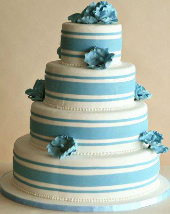 tourta gamo galazia mple - Χρώμα γάμου μπλε - στολισμός, ιδέες, λουλούδια