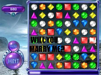 bejeweled proposal - Πρωτότυπες προτάσεις γάμου
